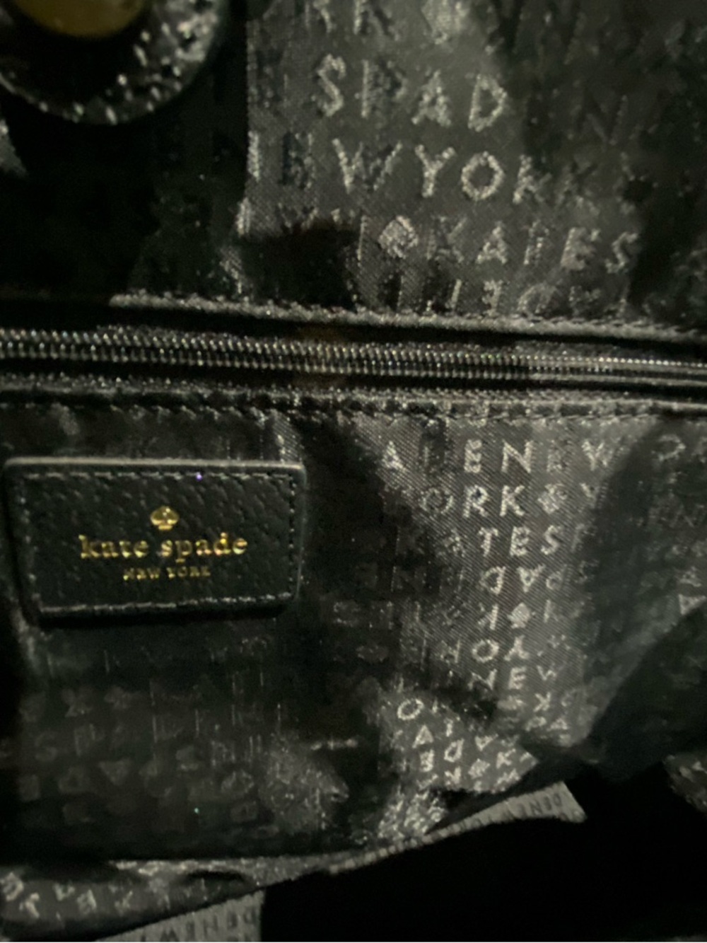 kate spade Two-Tone Black and Cream Structured Tote - Picture 14 of 16